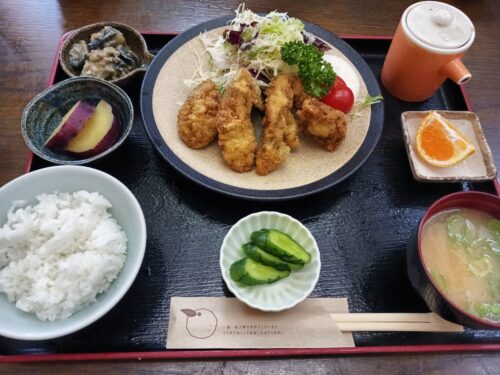 山形市和食お食事処ゆずのカキフライ定食