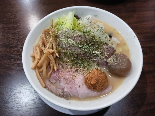 山形市麺屋金斗雲の貝出汁辛味噌