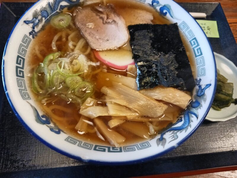 上山市みそのそばやのラーメン