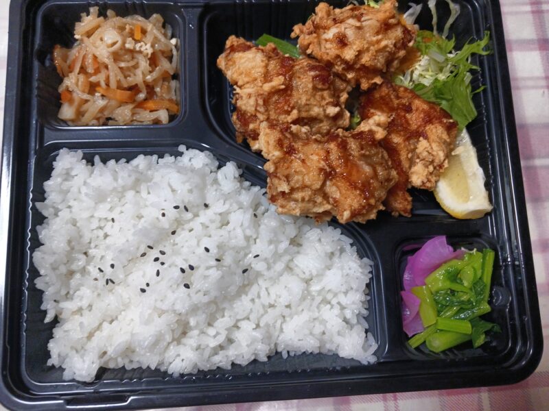 山形市おこめ亭浦山のからあげ弁当