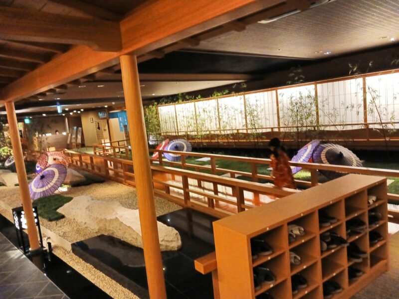 日光市日光きぬ川ホテル三日月の浴場回廊