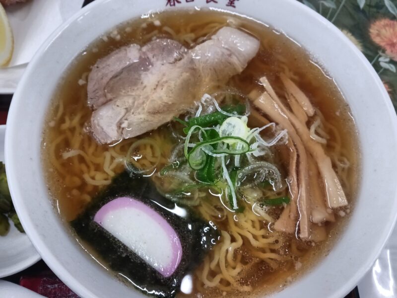 天童市春日食堂の支那そば