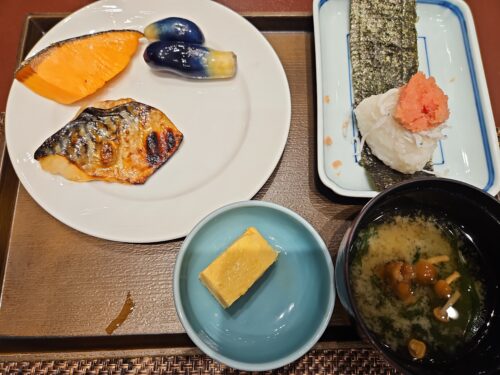 秋保温泉伝承千年の宿佐勘の朝食ビュッフェ和風一例