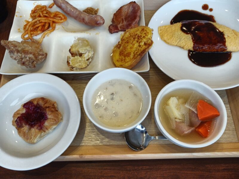 飯坂ジュラクの朝食